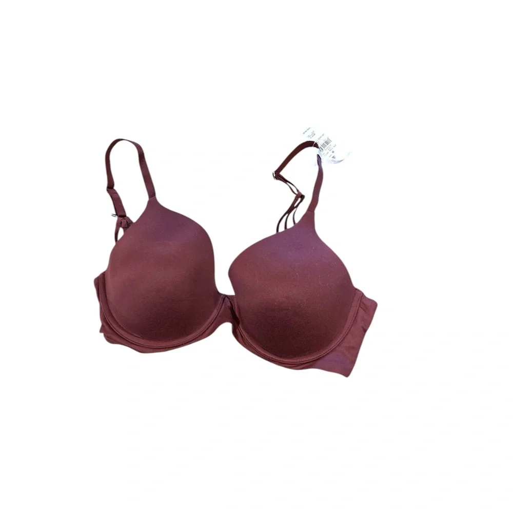 Aerie‎ Real Good Sunnie Bra Size 34DD Maroon NWT